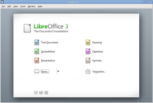 LibreOffice screen