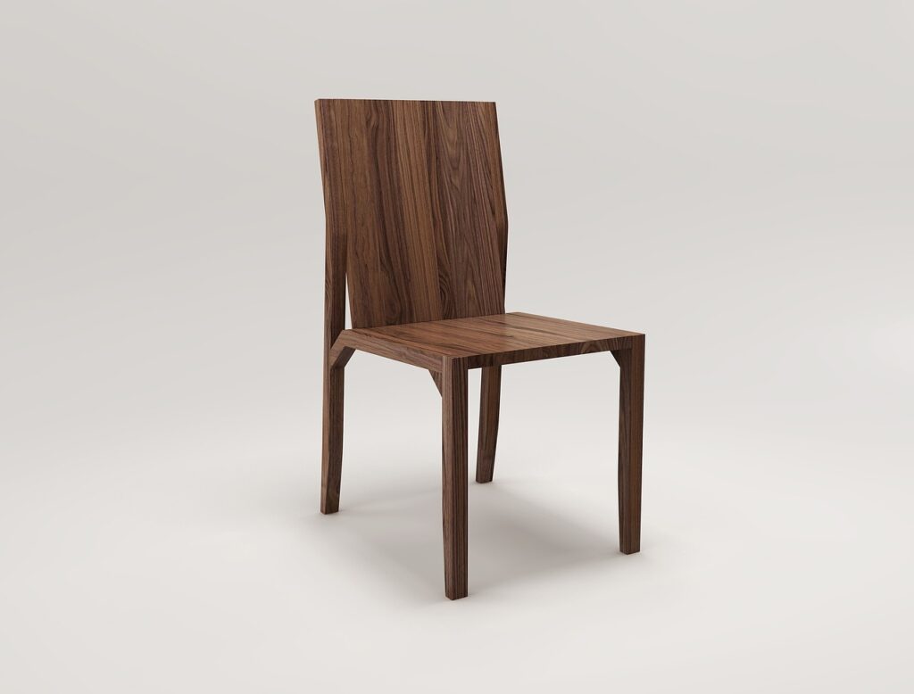 puste drewniane krzesło